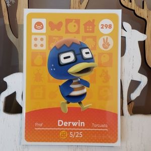 Genuine Animal Crossing amiibo card 298 Derwin